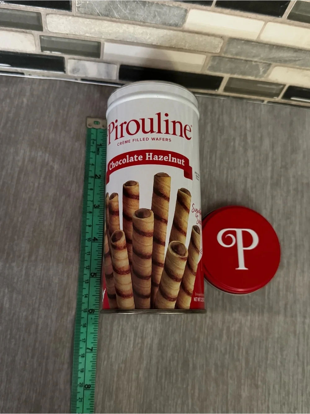 Pirouline Wafer Empty Collectible Storage Decor Tin Canister